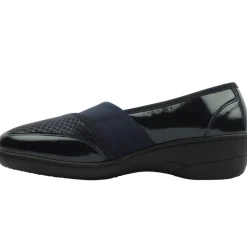 Elsie Slip On Shoe - Navy Patent