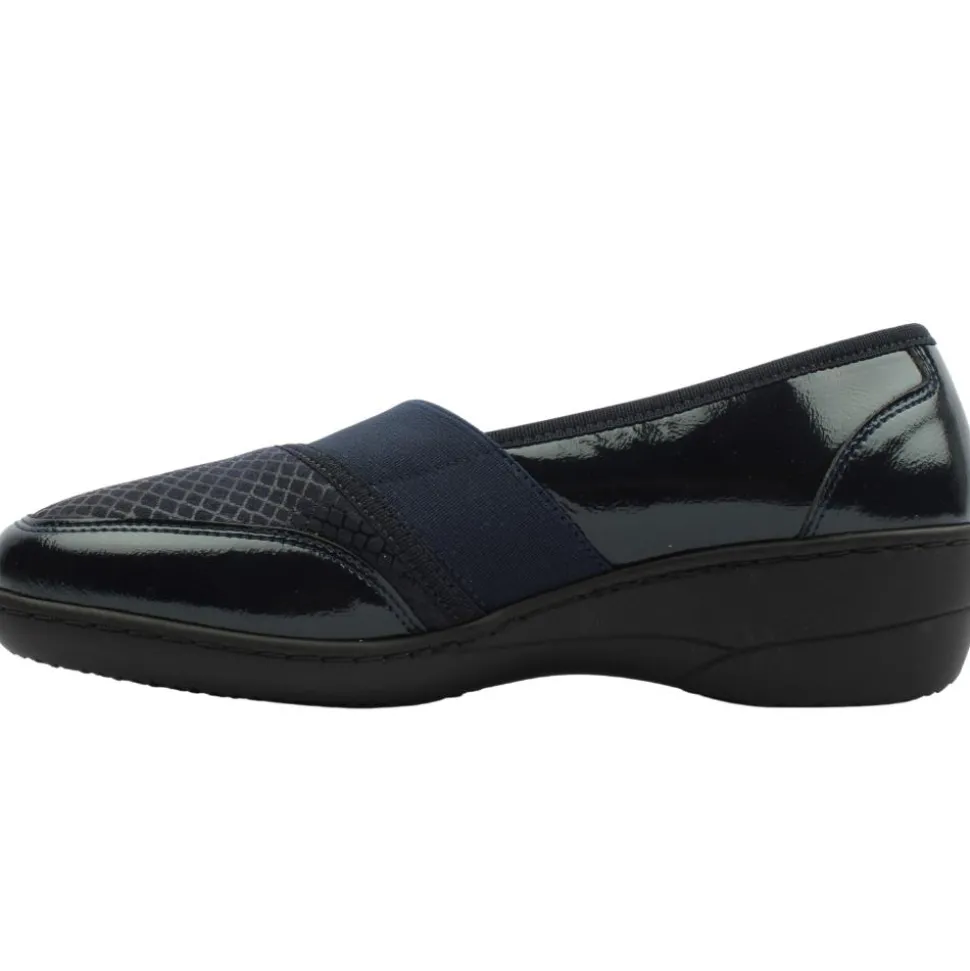 Elsie Slip On Shoe - Navy Patent