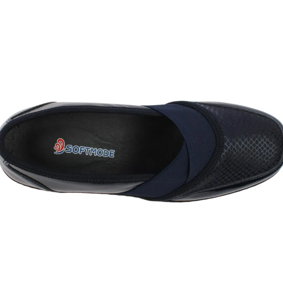 Elsie Slip On Shoe - Navy Patent
