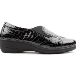 Emily Slip On Shoe - Blackcroc