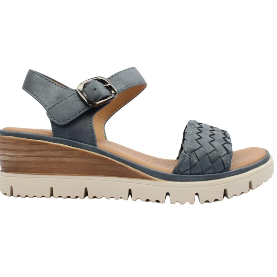 Enya25 Wedge Sandal - Navy