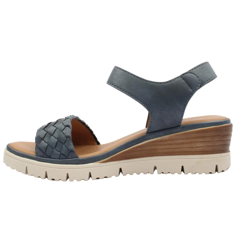 Enya25 Wedge Sandal - Navy