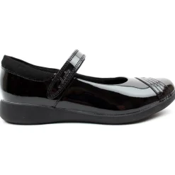 Etch Beam K Strap Shoe - Black Patent H