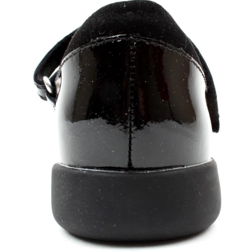 Etch Beam K Strap Shoe - Black Patent H