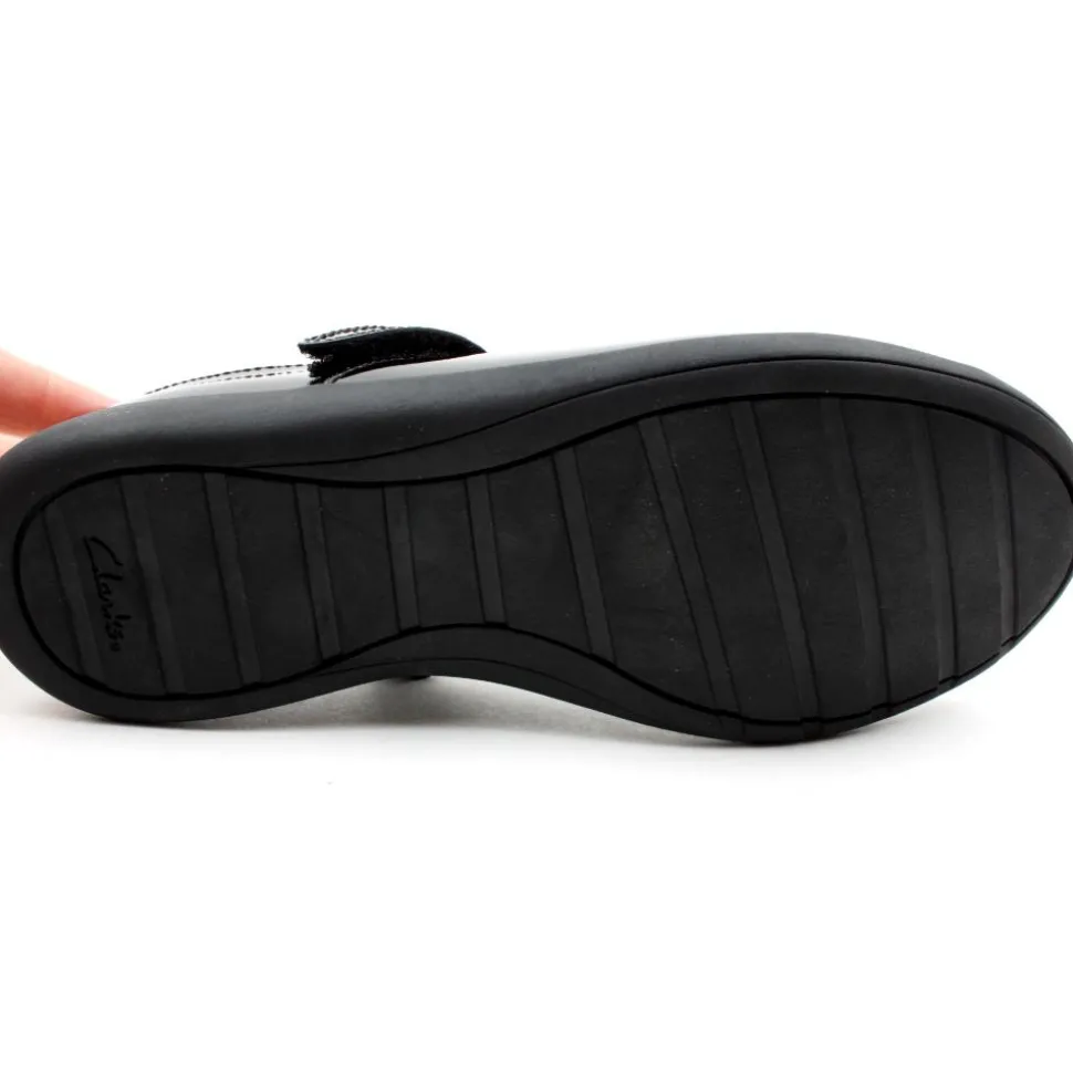 Etch Beam K Strap Shoe - Black Patent H