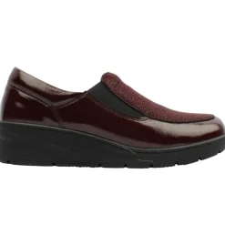 Fay Slip On Shoe - Burgundy Patent