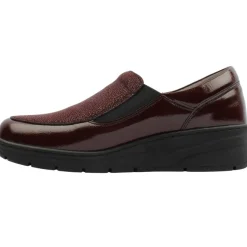 Fay Slip On Shoe - Burgundy Patent