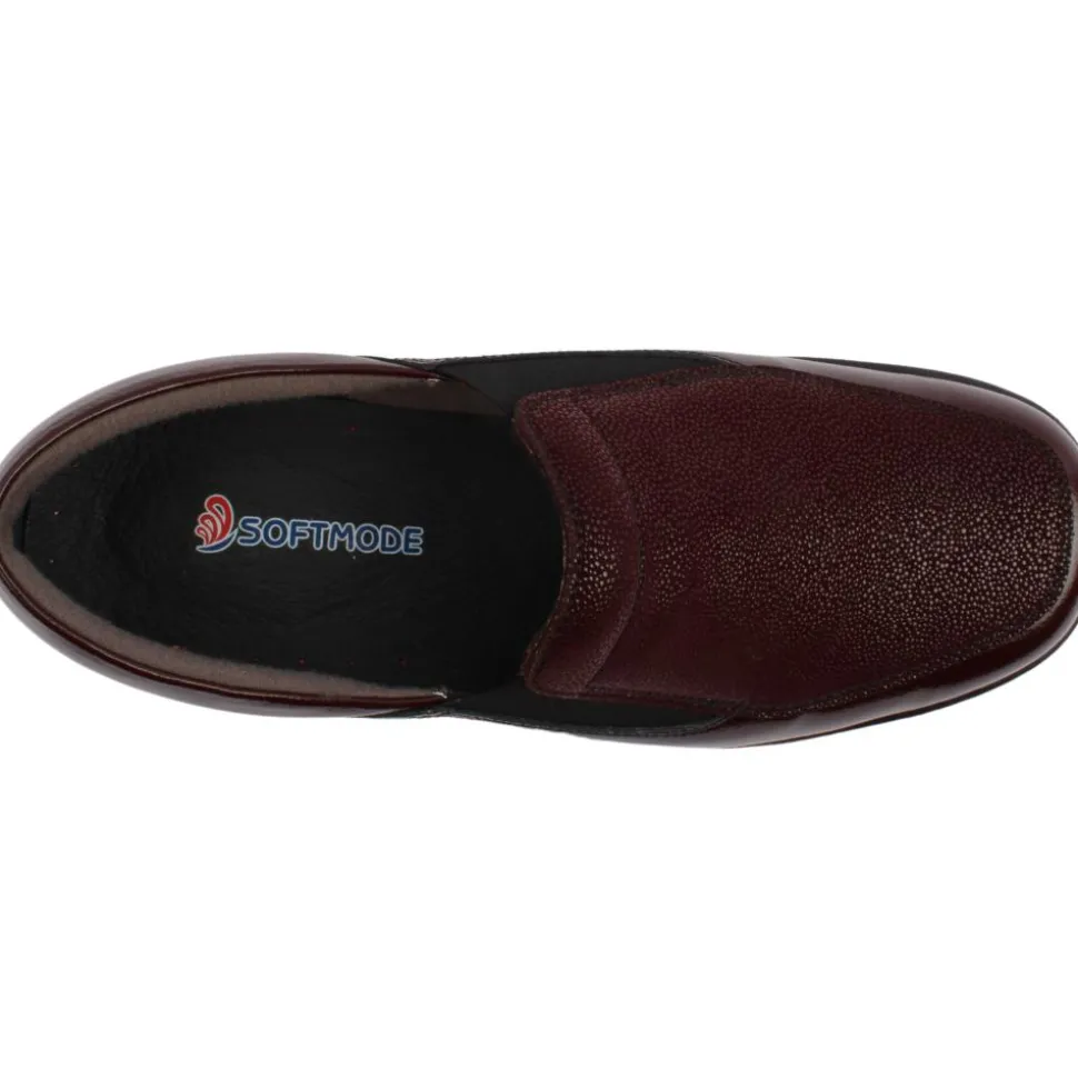 Fay Slip On Shoe - Burgundy Patent