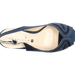 Flr046sariyah Peep Toe Sandal - Navy