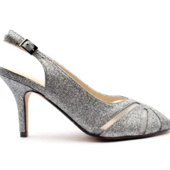 Flr046sariyah Peep Toe Sandal - Pewter