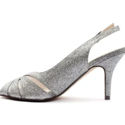Flr046sariyah Peep Toe Sandal - Pewter