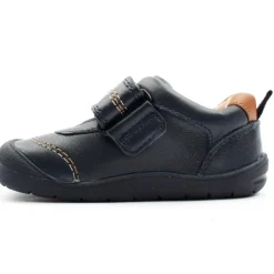 Footprint Strap Shoe - Navy Leather G