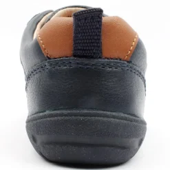 Footprint Strap Shoe - Navy Leather G