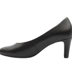 Gab410 Court Shoe - Black Leather
