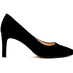 Gab380 Court Shoe - Black Suede