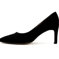 Gab380 Court Shoe - Black Suede