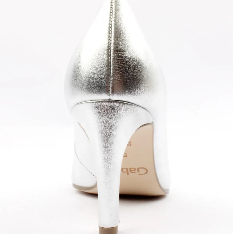Gab380 Court Shoe - Silver Metallic