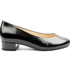Gab320 Low Heel Court - Black Patent
