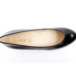Gab320 Low Heel Court - Black Patent
