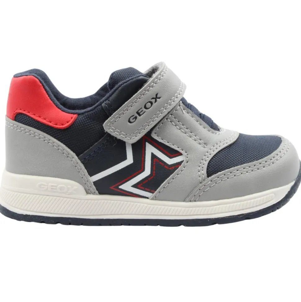 Geox B450ra Junior Trainer - Grey/Navy