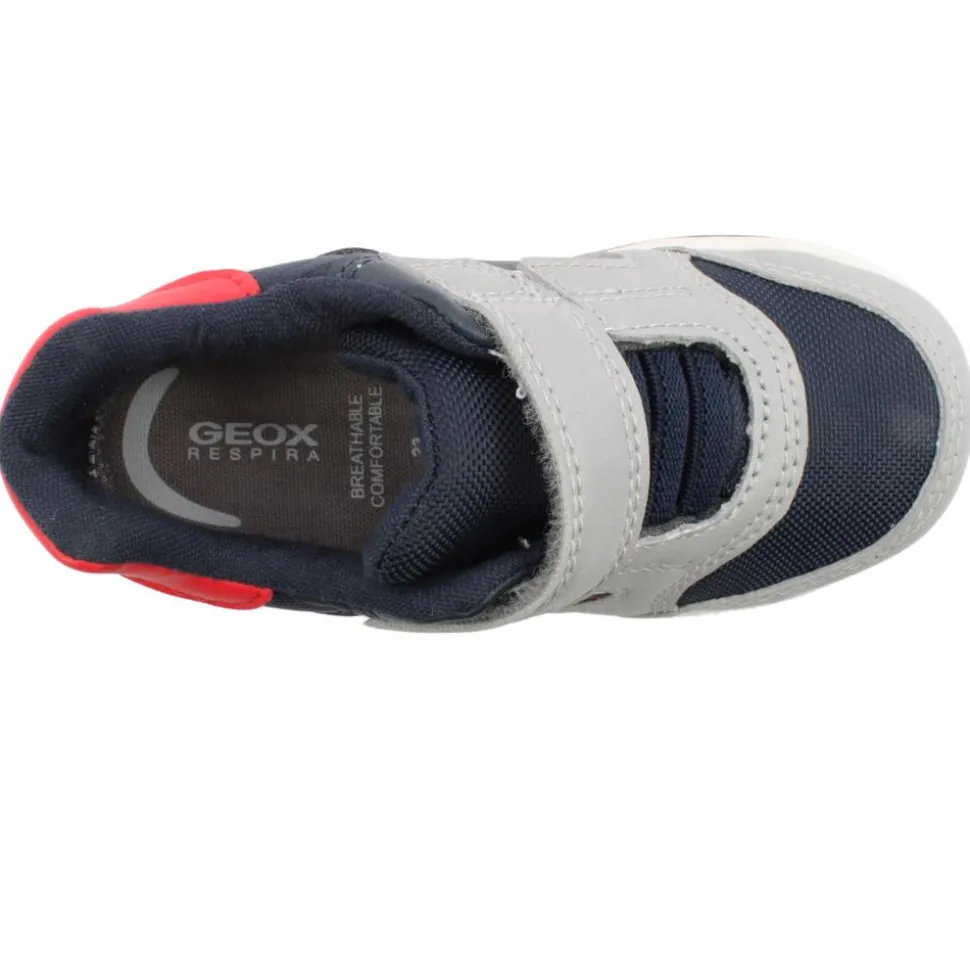 Geox B450ra Junior Trainer - Grey/Navy