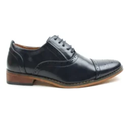 Goor-990 Laced Brogue Boys - Navy