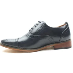 Goor-990 Laced Brogue Boys - Navy