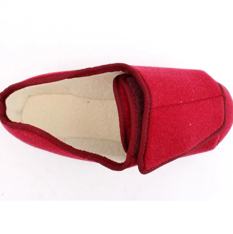 Granit Unisex Wide Fit Slipper - Burgundy