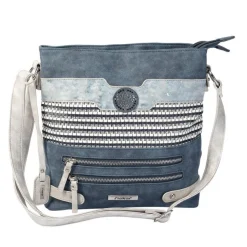 H1346 Handbag - Navy Multi