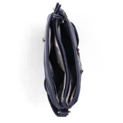 H1517 Handbag - Navy/White