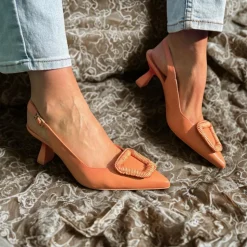 Hv253910 Sling Back - Coral