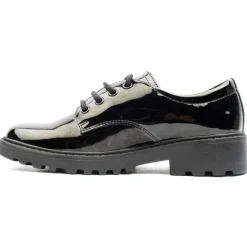 J0420c Laced Junior Shoe - Black Patent