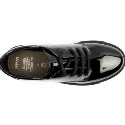 J0420c Laced Junior Shoe - Black Patent