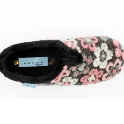 Kla144hippy Floral Slipper - Black