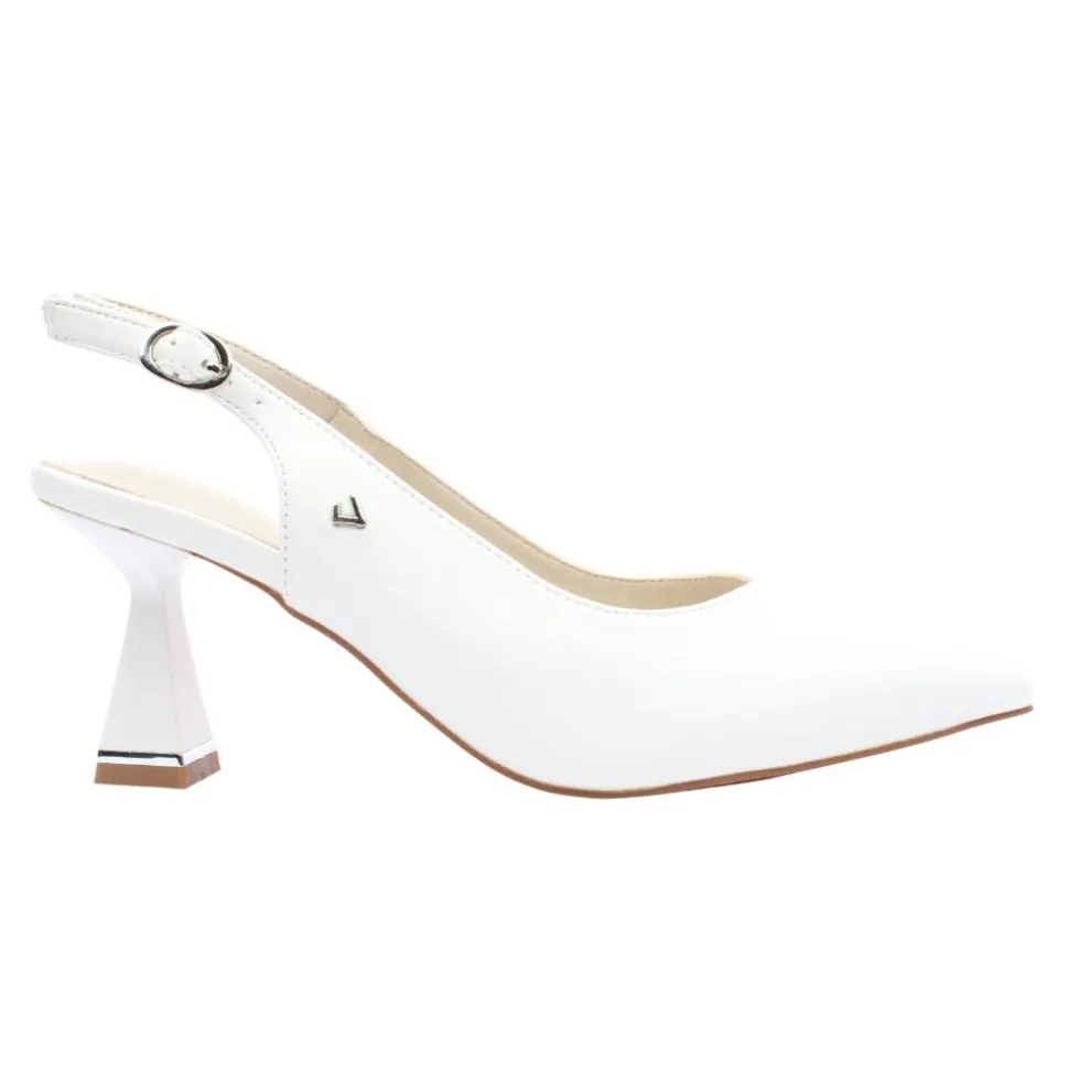 Lady In Blue Shoe - White