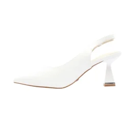 Lady In Blue Shoe - White