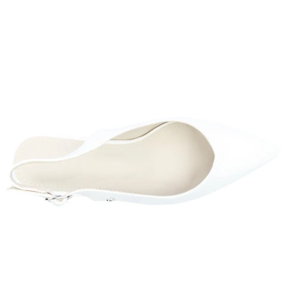 Lady In Blue Shoe - White