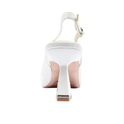 Lady In Blue Shoe - White