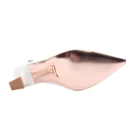 Lady In Blue Shoe - White