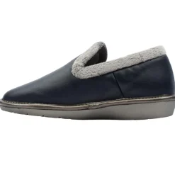 305Leather Slipper - Navy Grey