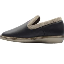 305Leather Slipper - Purple/Grey