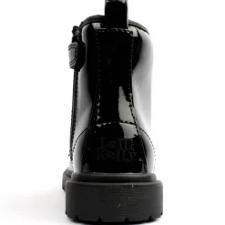 Lk7504 Laced Boot - Black Patent