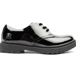 Lk8654 Laced Shoe - Black Patent