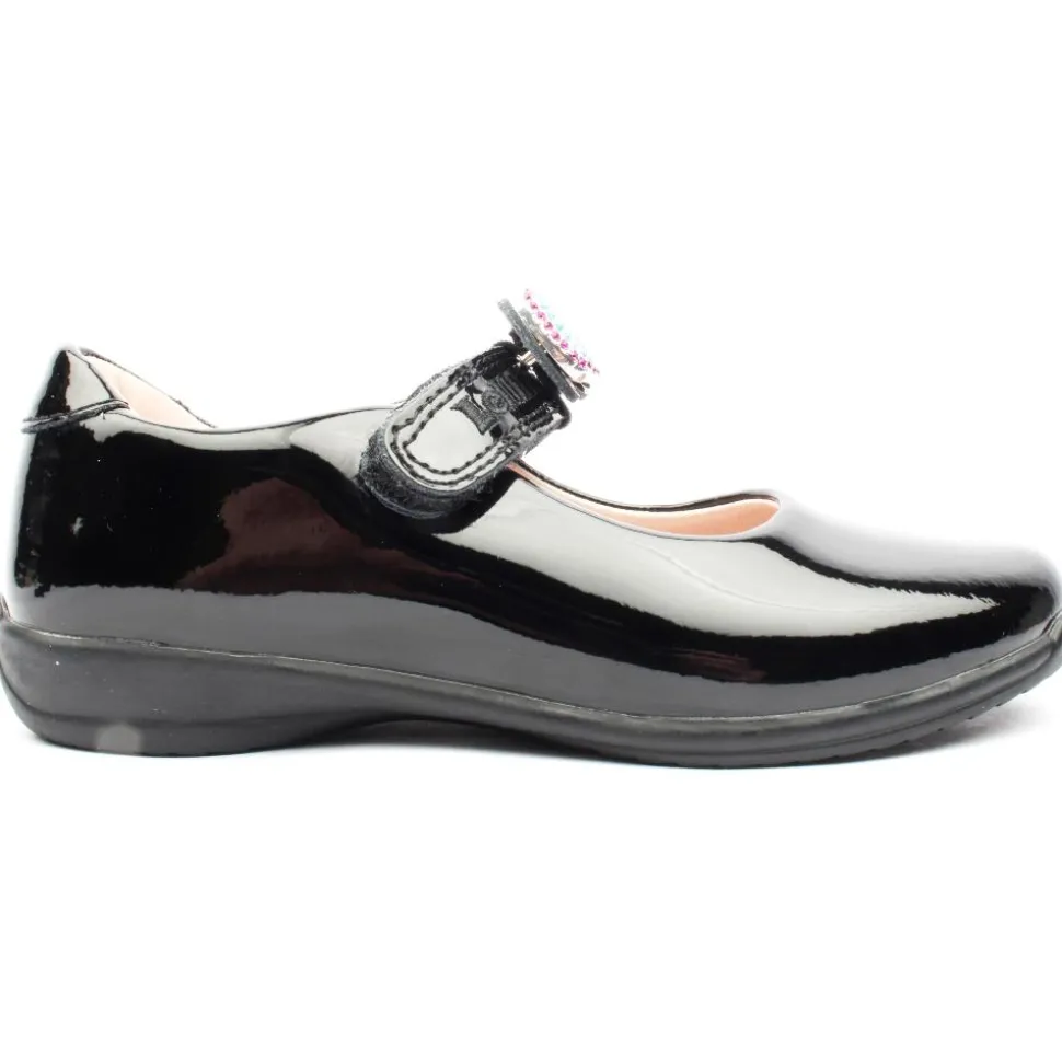Lk8116 Strap Shoe - Black Patent