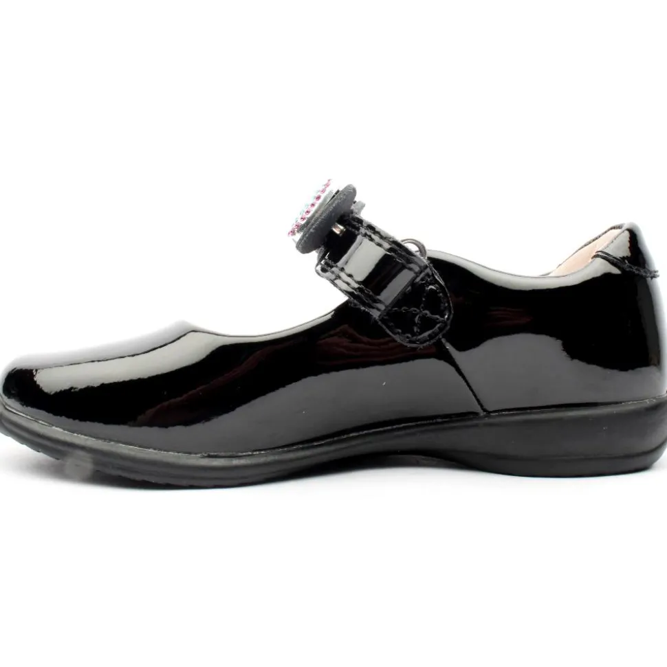Lk8116 Strap Shoe - Black Patent