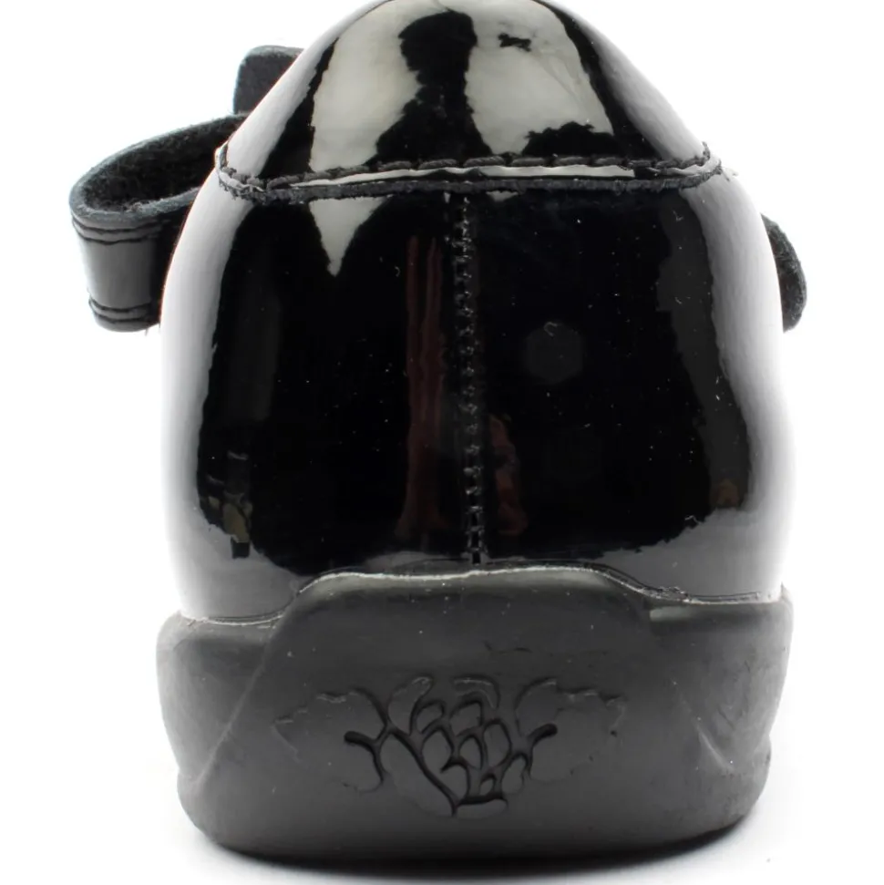 Lk8116 Strap Shoe - Black Patent