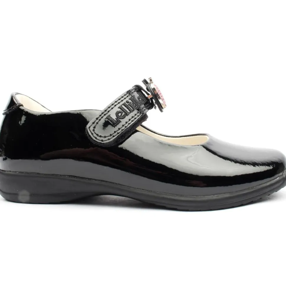 Lk8715 Strap Shoe - Black Patent