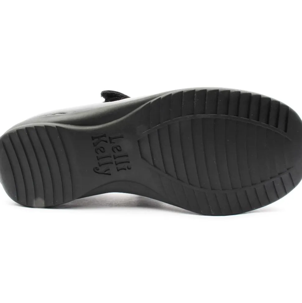 Lk8715 Strap Shoe - Black Patent