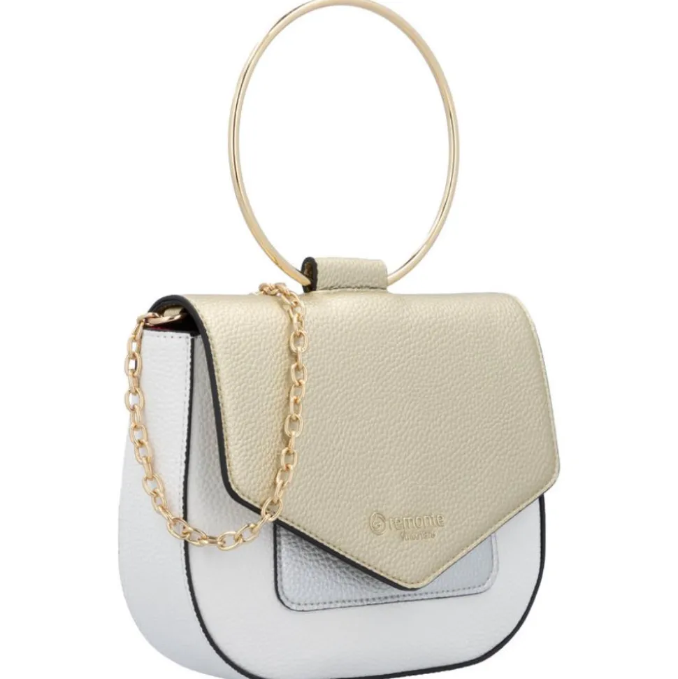 Q0640 Handbag - White Multi