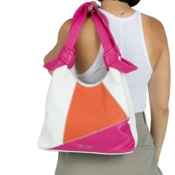 Q0720 Handbag - White Pink